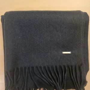 Loro Piana Men's Dark Green Scarf 100% Cashmere Made In Italy